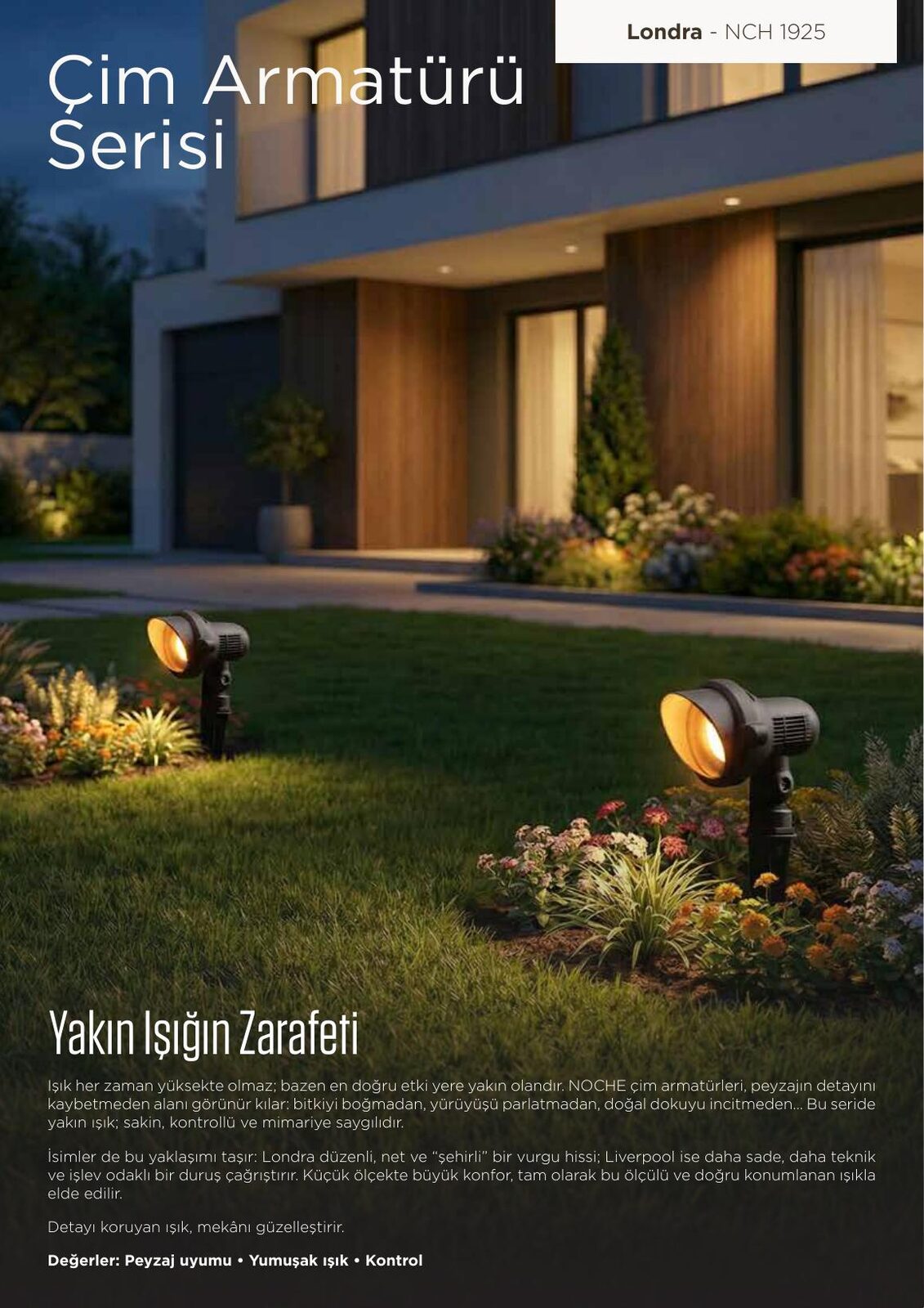Peyzaj aydınlatma çözümleri