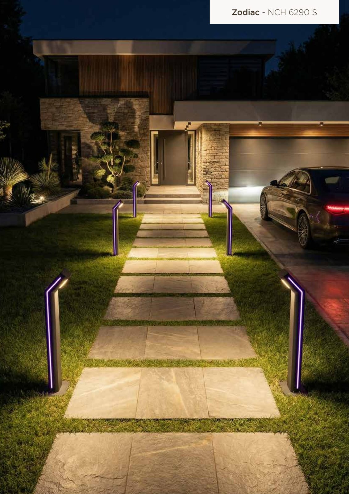 Zodiac bollard villa giriş yolu