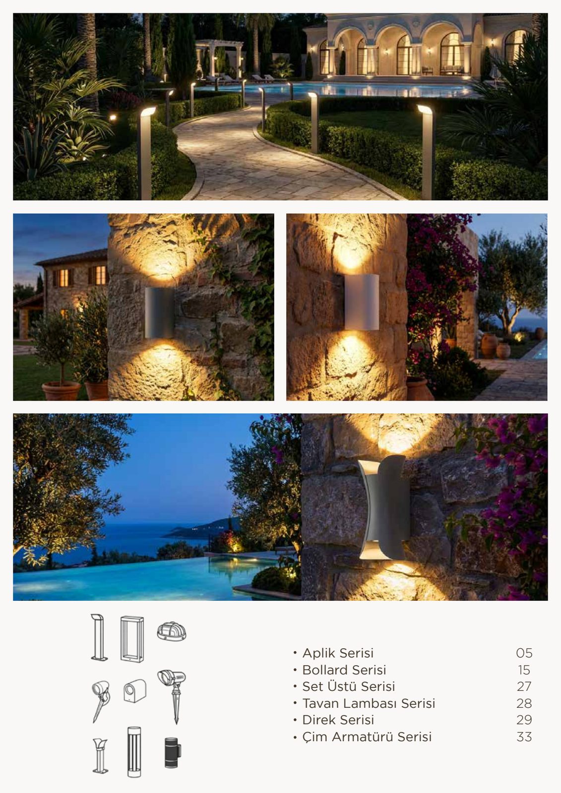 NOCHE katalog ürün aileleri kolajı