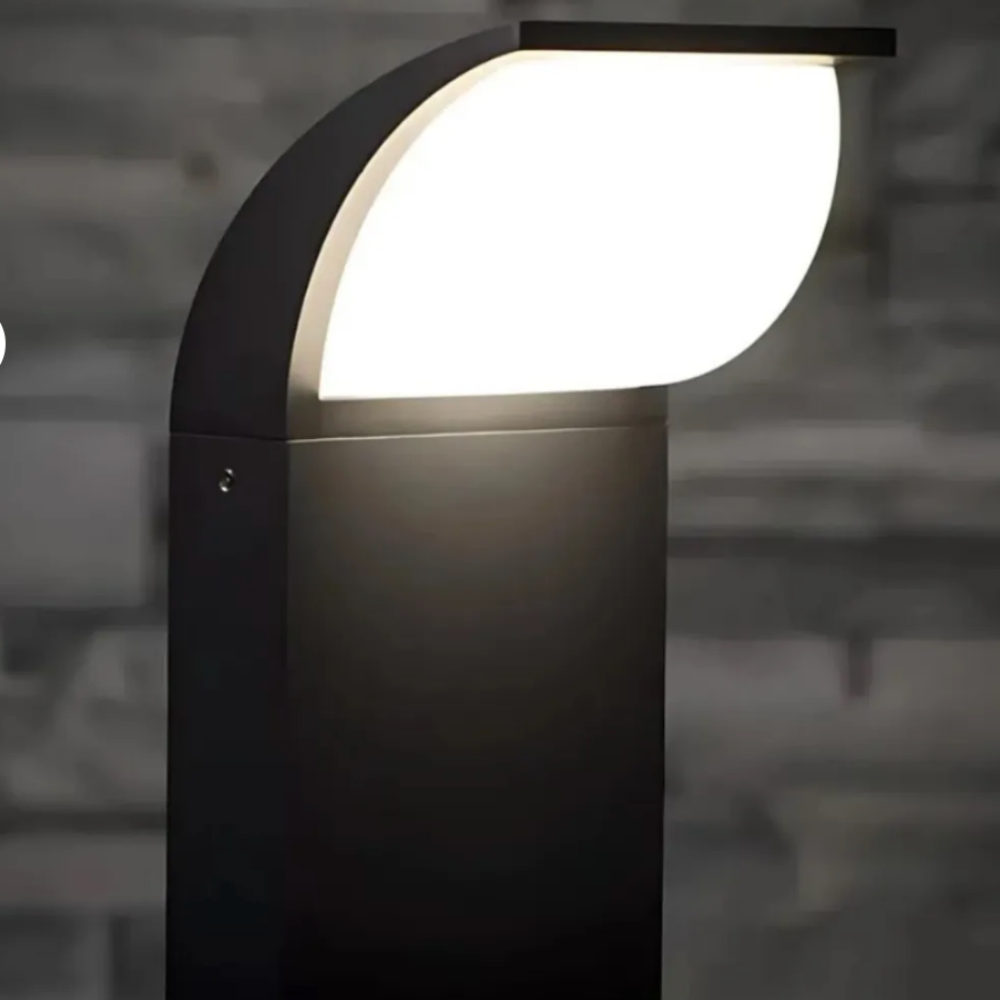 Elektrikpark Noche Berlin (NCH 1630) 30 cm LED’li Bahçe Bollard – 14W 3000K Antrasit Kısa Aydınlatma Direği