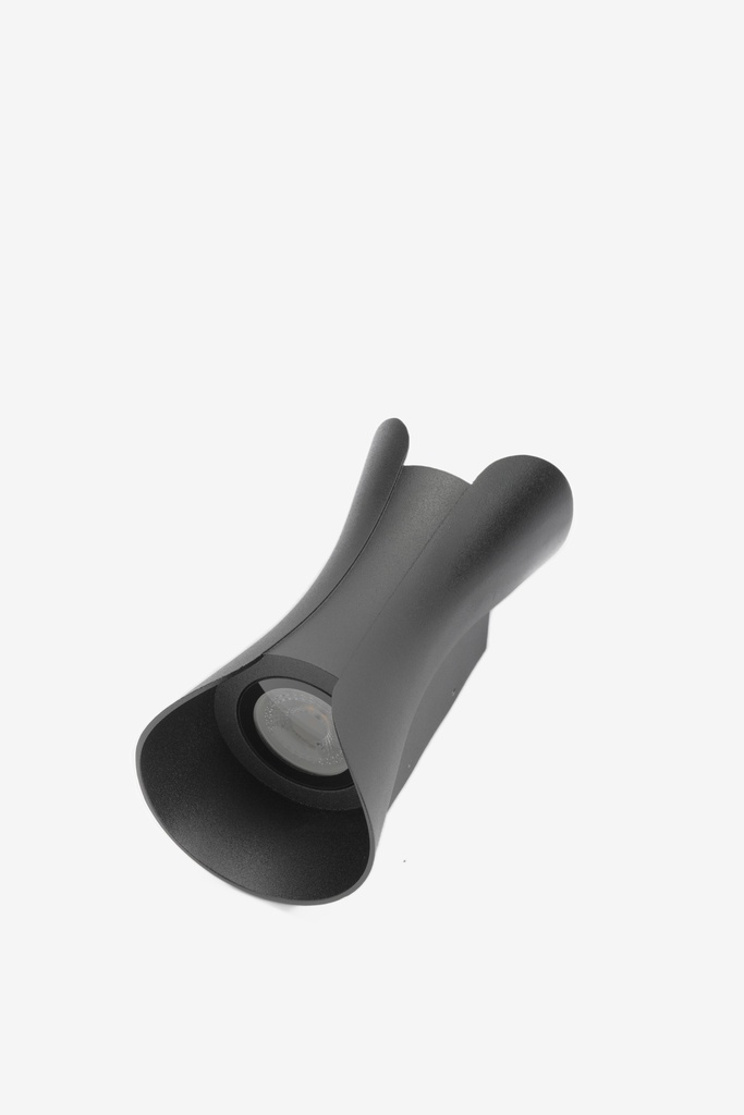 Elektrikpark Noche Atina (NCH 1100 S) Çift Yönlü Dış Mekan Aplik – Siyah Alüminyum Gövdeli 2xGU10 Duvar Lambası