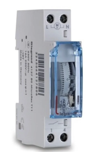 [Legrand 412790] Legrand 412790 Dikey Analog kadranlı günlük zaman saati 100 saat rezervli 16A 250V