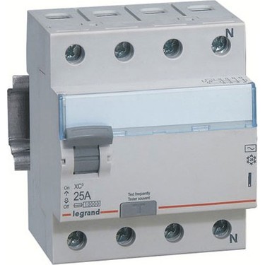 [LEGRAND 403190] Legrand XC3 4P AC 25A 30mA Kaçak Akım Koruma Rölesi (403190)