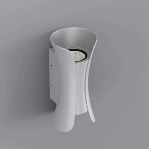 Elektrikpark Noche Atina (NCH 1100 B) Çift Yönlü Dış Mekan Aplik – Beyaz Alüminyum Gövdeli 2xGU10 Duvar Lambası 